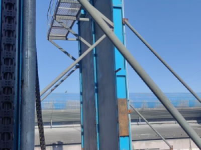 烟道插板阀实地现场