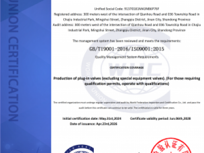 ISO9001 质量管理体系认证