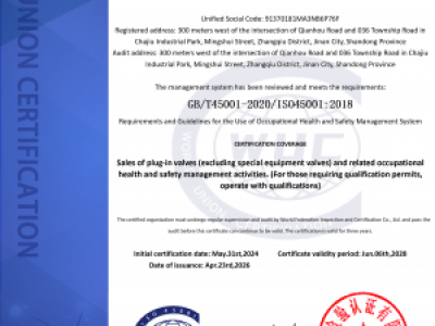 ISO45001 职业健康安全管理体系认证